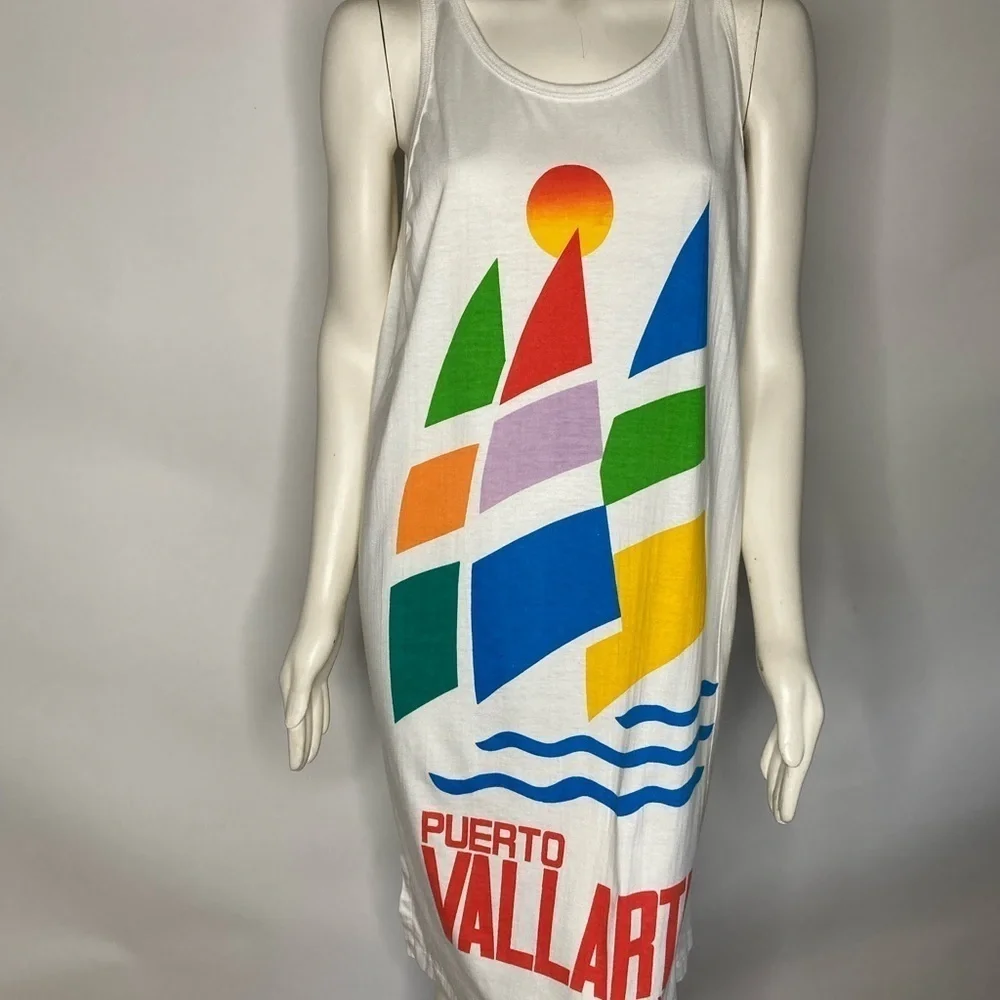 Kanan Banana Puerto Vallarta Mexico Dress Sz M - Picture 2 of 7